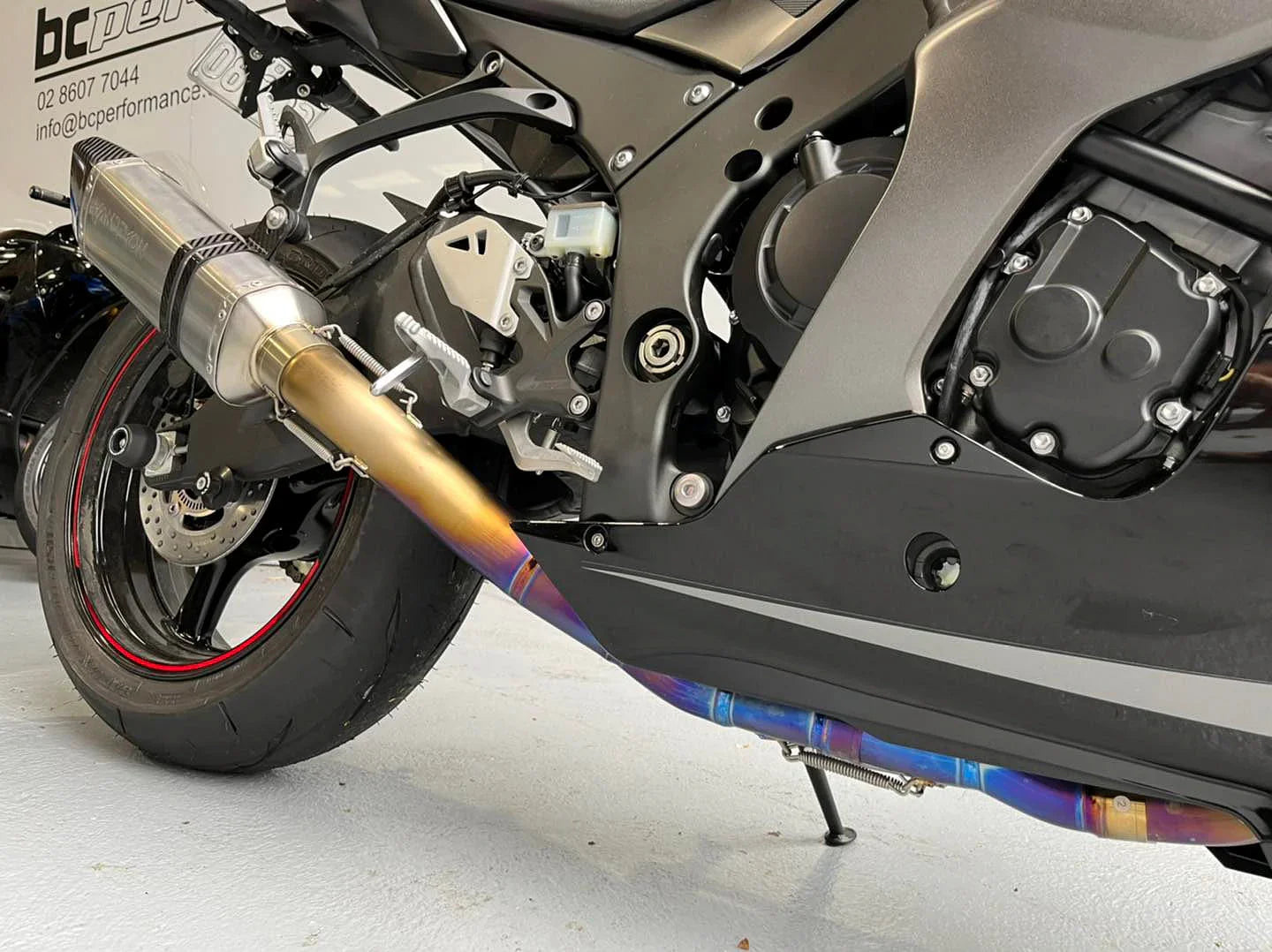 Vandemon  ZX10R /ZX10RR 2011-2025 Titanium full Exhaust system with  Carbon Fiber tip KAWAZX10EXTICFBA VA-89