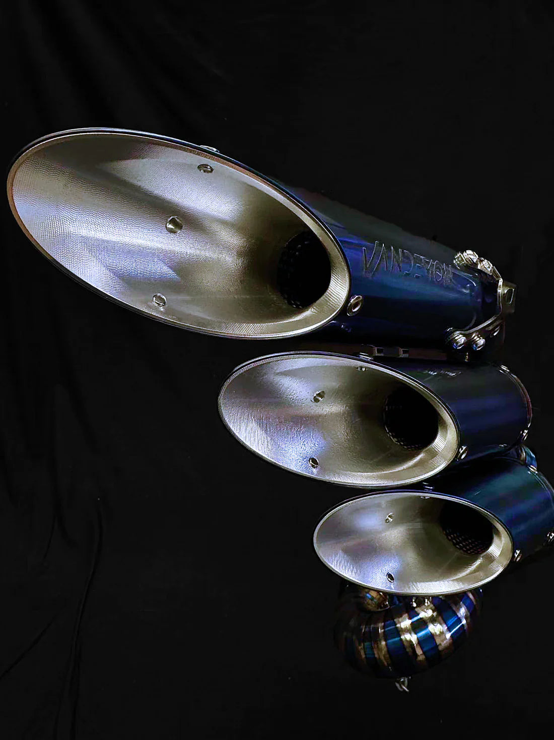 VANDEMON MV AGUSTA Brutale & Dragster 800 Titanium Slip-On Exhaust AGUSTAMV8DRGRTIMUFFB VA-138