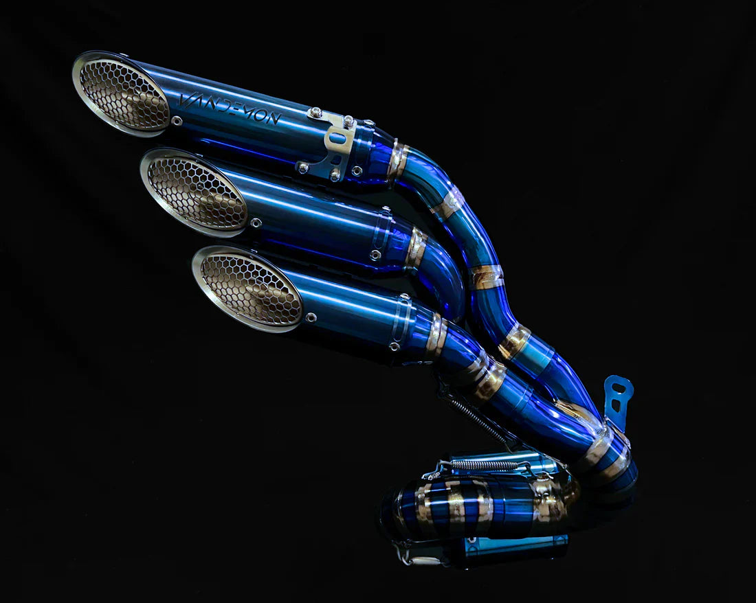 VANDEMON MV AGUSTA Brutale & Dragster 800 Titanium Slip-On Exhaust AGUSTAMV8DRGRTIMUFFB VA-138
