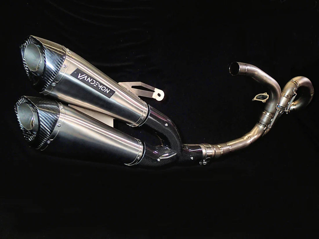 Vandemon Ducati Monster 821 & 1200-1200S Full Titanium Exhaust System 2014-20 DUC12MNSTRTIEXA VA-111