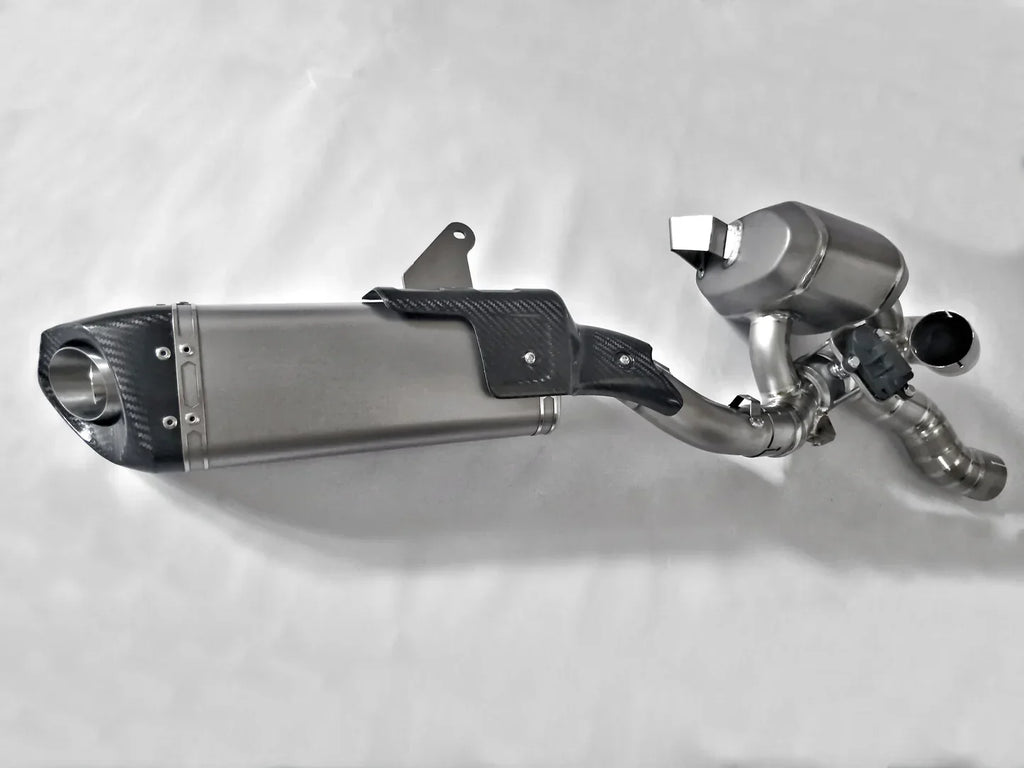 Vandemon Ducati Multistrada V4 Bimodal Stealth Titanium Slip-On Exhaust  DUCV4MTSTIMUFWVA VA-117