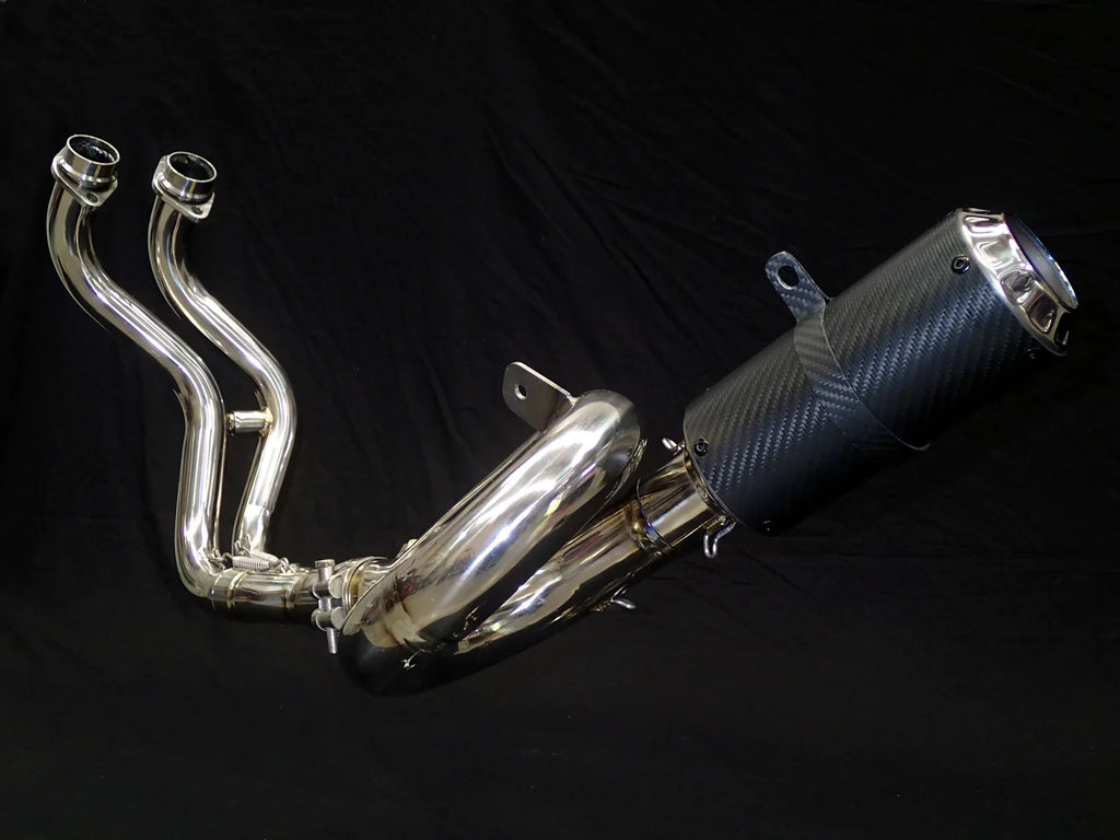 Vandemon  Yamaha R7   2014-25 MT07 FZ07 XSR700 Tracer 700/GT Tracer 7/GT Titanium Exhaust System YAMAMT07EXHTICFB VA-80