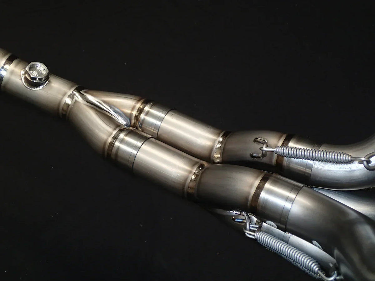 Vandemon  ZX10R /ZX10RR 2011-2025 Titanium full Exhaust system with  Carbon Fiber tip KAWAZX10EXTICFBA VA-89