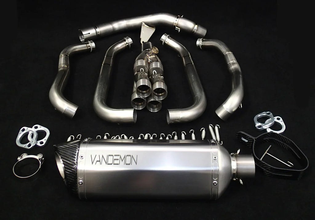 Vandemon  Z1000 & SX Titanium Exhaust Single Titanium Muffler KAWAZ10EXTITISA VA-85