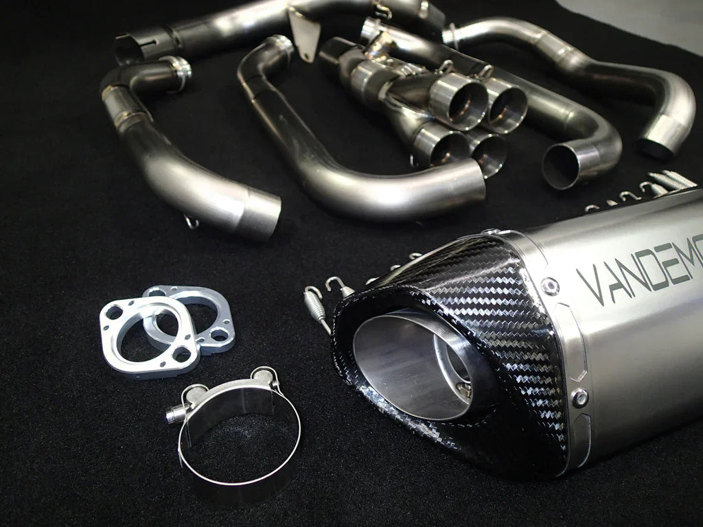 Vandemon  Kawasaki Z1000 & SX Vandemon Titanium Exhaust Single Titanium Muffler KAWAZ10TIEXHSYSB VA-53