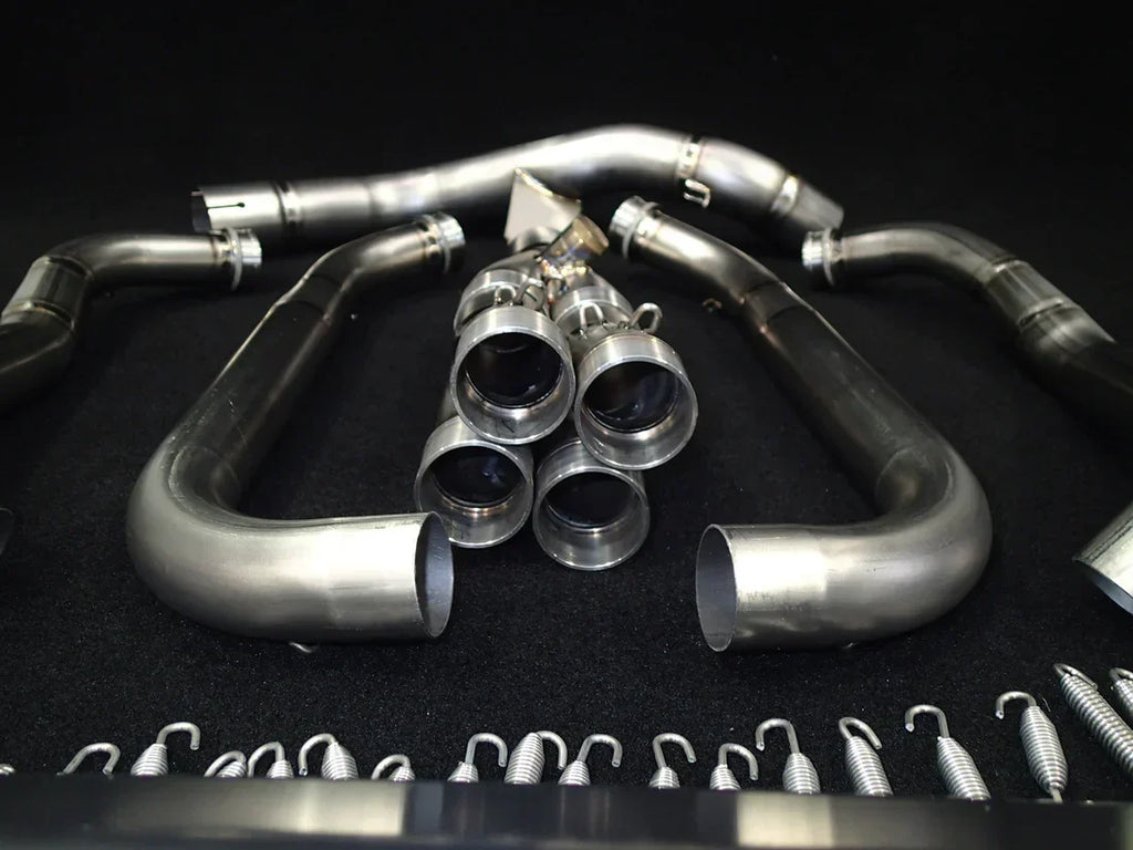 Vandemon  Kawasaki Z1000 & SX Vandemon Titanium Exhaust Single Titanium Muffler KAWAZ10TIEXHSYSB VA-53