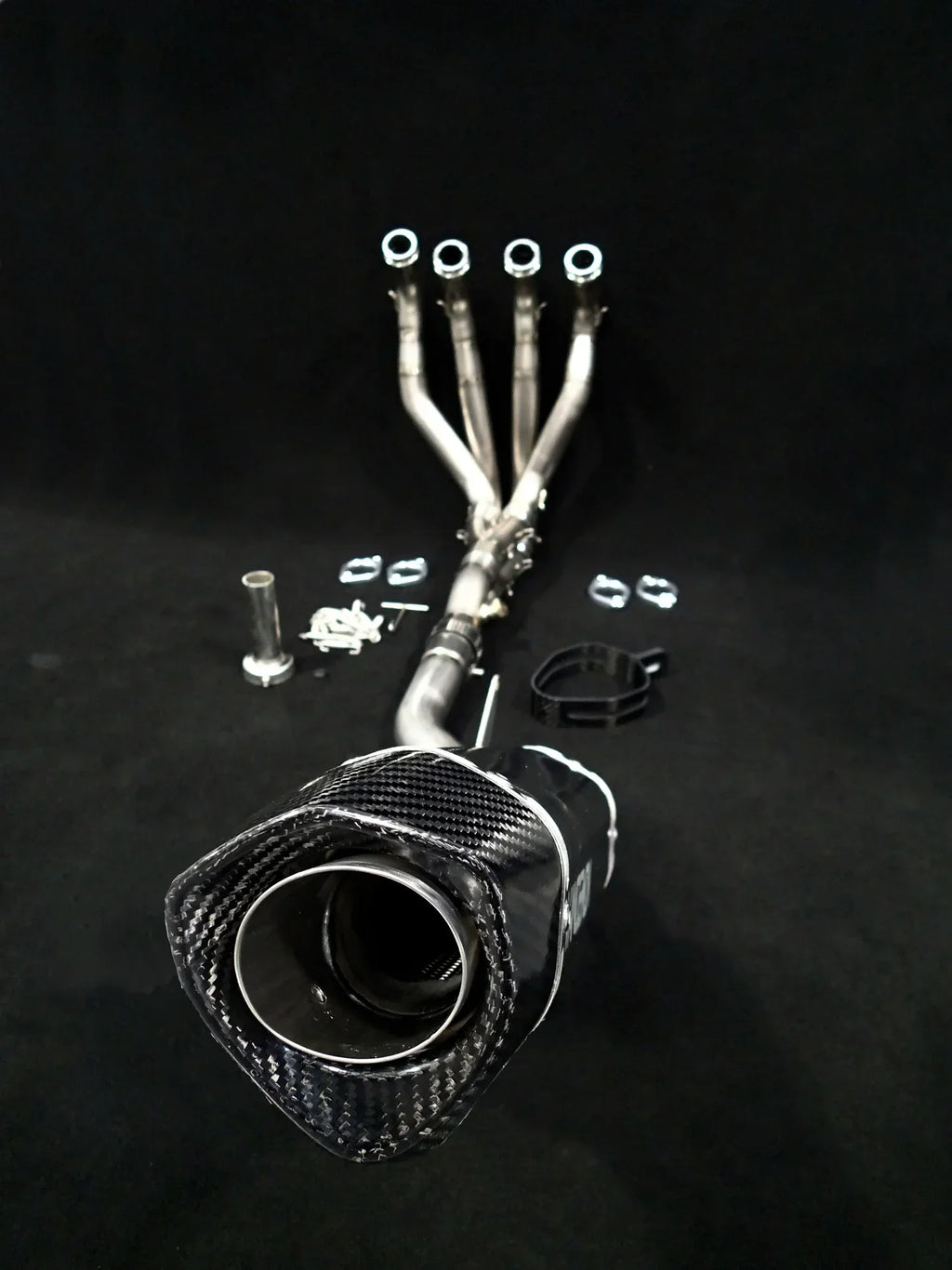 Vandemon  Z1000 & SX Titanium Exhaust Single Titanium Muffler KAWAZ10EXTITISA VA-85