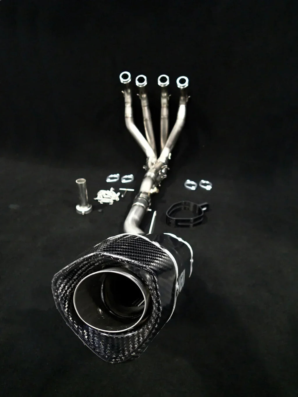 Vandemon  Kawasaki Z1000 & SX Vandemon Titanium Exhaust Single Titanium Muffler KAWAZ10TIEXHSYSB VA-53