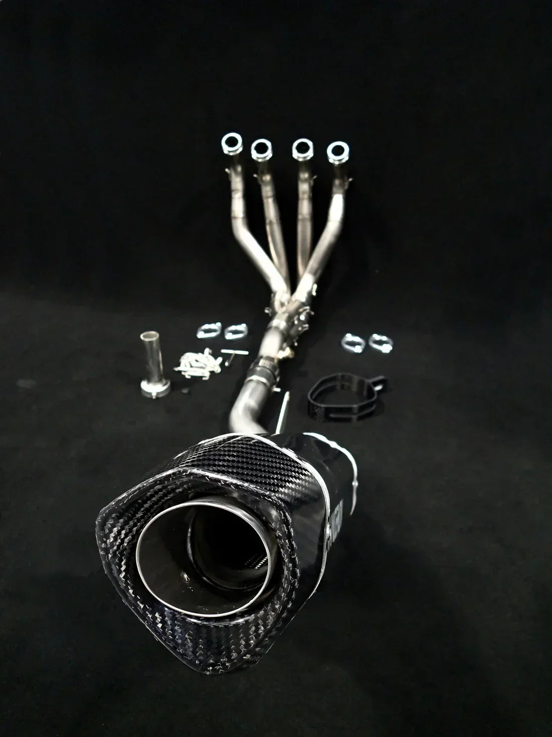 Vandemon  Kawasaki Z1000 & SX Vandemon Titanium Exhaust Single Titanium Muffler KAWAZ10TIEXHSYSB VA-53