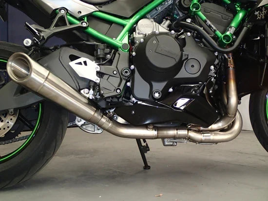 Vandemon Brushed Titanium Exhaust System  Ninja ZH2  2020-25 KAWAZH2TIEXHSYSBRUB VA-98