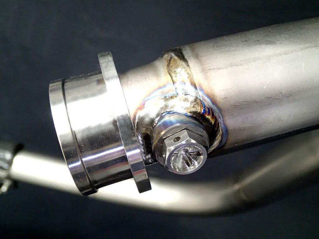 Triumph Bonneville Bobber  Speedmaster 1200 Polished Titanium H Pipe Exhaust TRIUM120BOBREXPOB VA-13