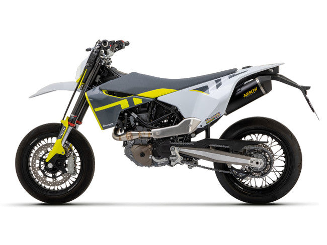 72623AKN Arrow Race-Tech Exhaust, Aluminum Dark for Husqvarna 701 Supermoto 2017-2024 72623AKN