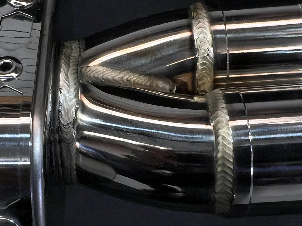 Vandemon CFMOTO single-sided swingarm  450SR-S 2023-2024 Stainless Steel / Titanium High Mount Exhaust System CFMOTO450SRSHMEXHC VA-8