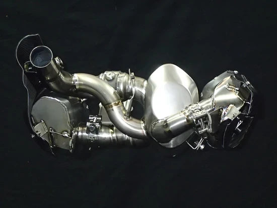 Vandemon Triumph Rocket 3R & GT 2500 2019-25 Titanium Bimodal Stealth Titanium Slip-On Mufflers TRIUMROCKET3O2MUFA VA-152