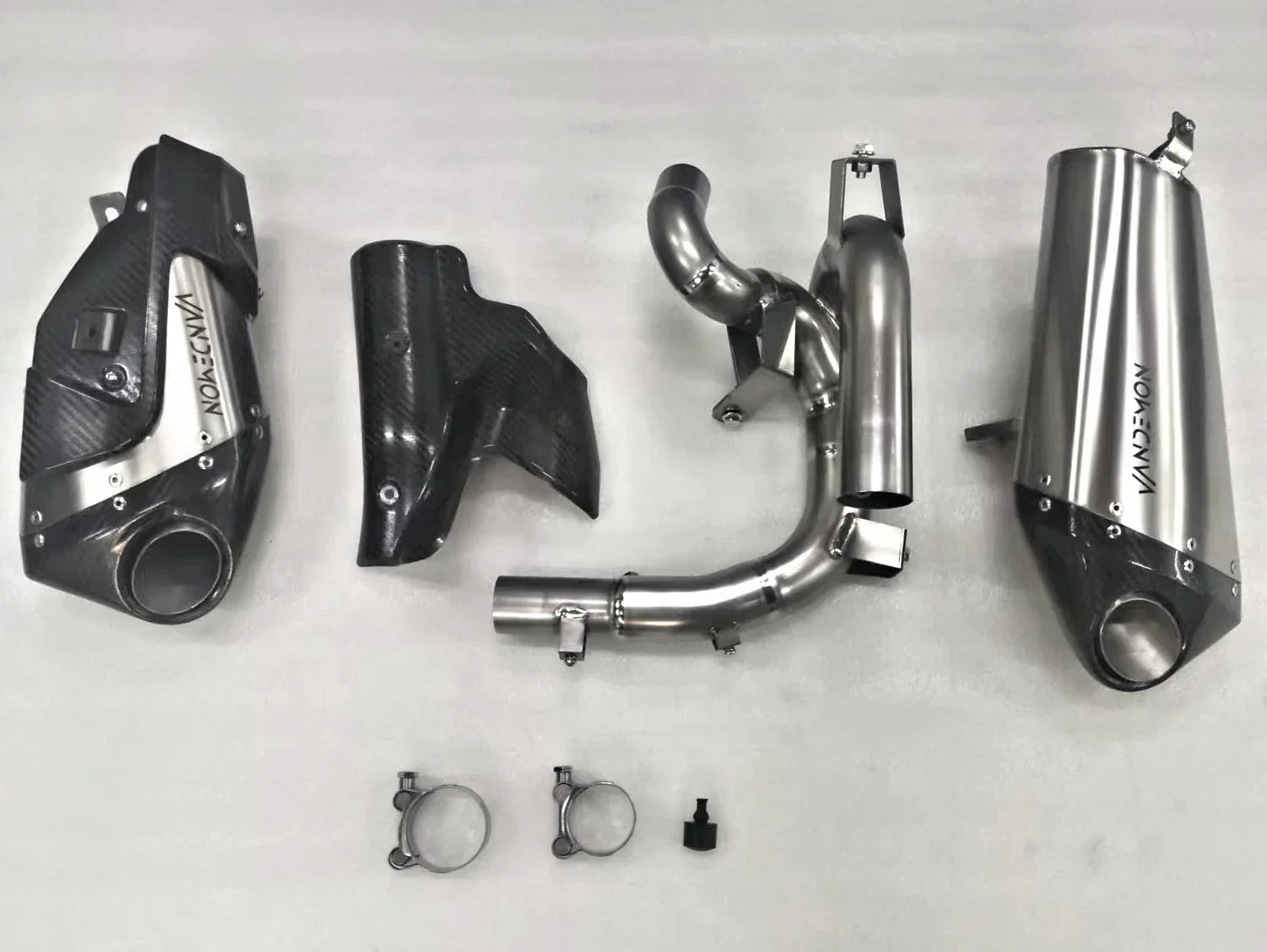 Vandemon Triumph Rocket 3R, GT and Storm Titanium Slip-On Mufflers 2019-2024  TRIUMROCKET3MUFC VA-1
