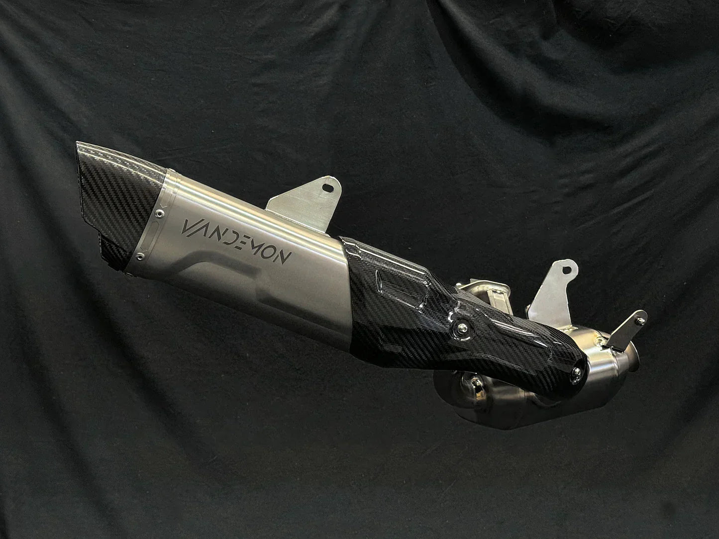 Vandemon Triumph Speed Triple 1200RS & RR Bimodal Titanium Stealth Slip-On Muffler TRIUM120SPDMUFB VA-157