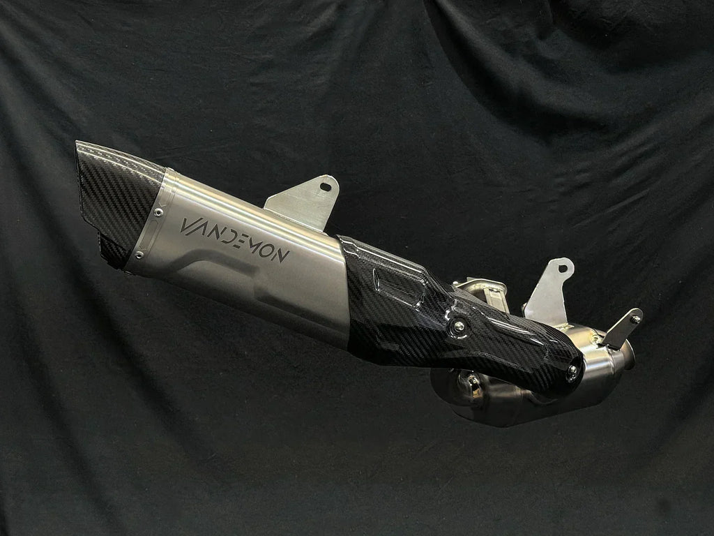 Vandemon Triumph Speed Triple 1200RS & RR Bimodal Titanium Stealth Slip-On Muffler TRIUM120SPDMUFB VA-157