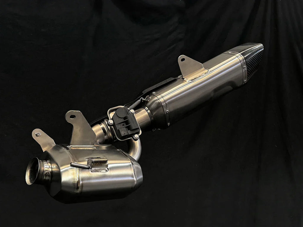 Vandemon Triumph Speed Triple 1200RS & RR Bimodal Titanium Stealth Slip-On Muffler TRIUM120SPDMUFB VA-157