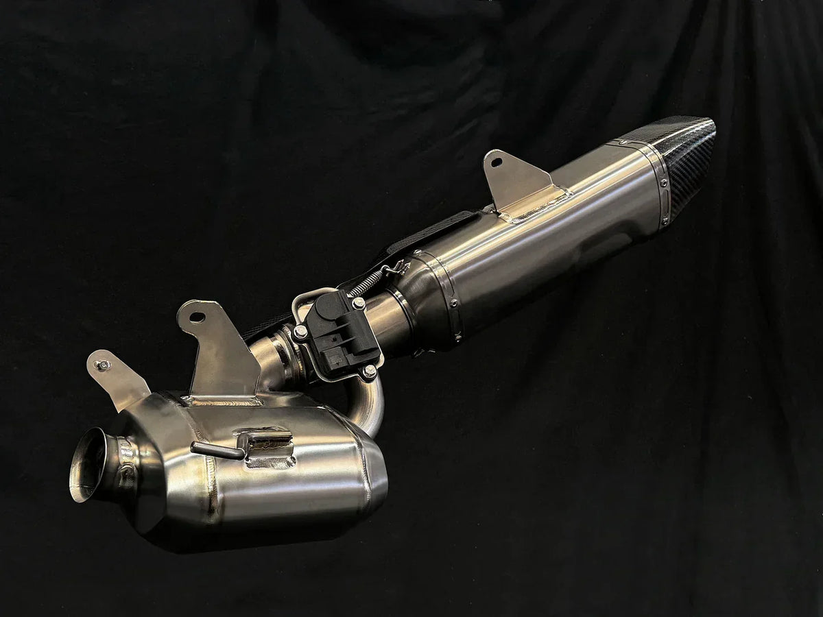 Vandemon Triumph Speed Triple 1200RS & RR Bimodal Titanium Stealth Slip-On Muffler TRIUM120SPDMUFB VA-157