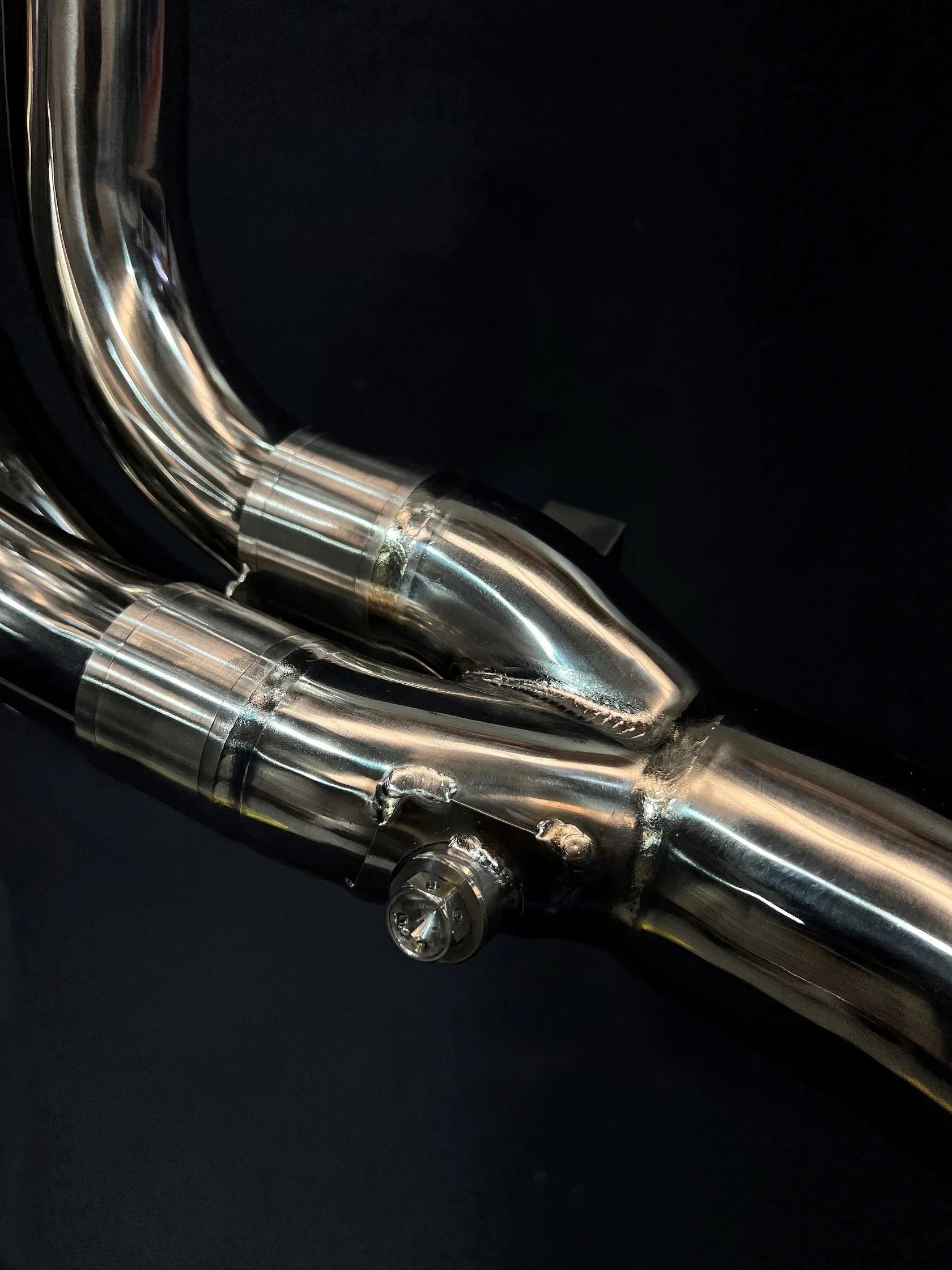 Vandemon Triumph Speed Triple 1200 RS & RR 2021–2024  Titanium POLISHED Headers and Link Pipe  TRIUM120SPDHEADRB VA-156