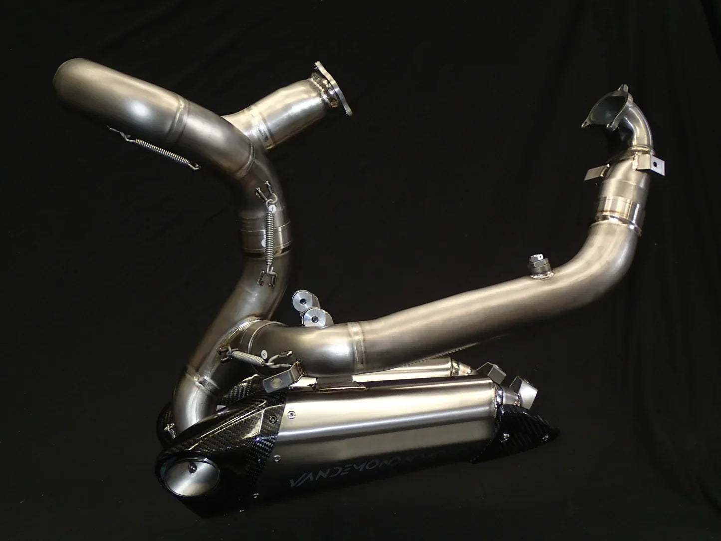 Vandemon Ducati V2 Panigale & Streetfighter Titanium Low Mount Exhaust System 2020-24 DUCV2TIEXHSBELA VA-129