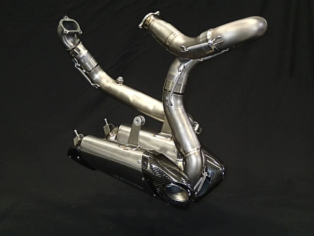 Vandemon Ducati V2 Panigale & Streetfighter Titanium Low Mount Exhaust System 2020-24 DUCV2TIEXHSBELA VA-129