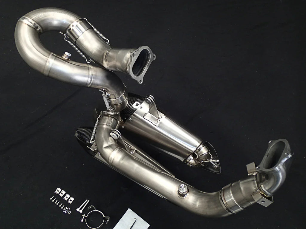 Vandemon Ducati V2 Panigale & Streetfighter Titanium Low Mount Exhaust System 2020-24 DUCV2TIEXHSBELA VA-129