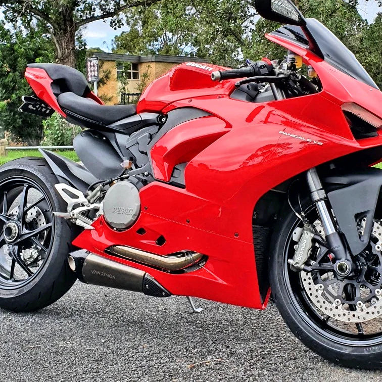 Vandemon  Titanium Belly Slip-On Ducati V2 Panigale & Streetfighter  2019-24 DUCV2TIMUFFBELA VA-17