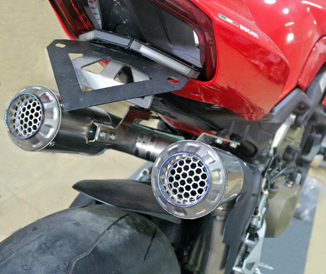Vandemon  Ducati Panigale & Streetfighter V4 Titanium High Mount 3/4 Slip-On 2022-2024  DUCV4SFTIMUFHMB VA-35