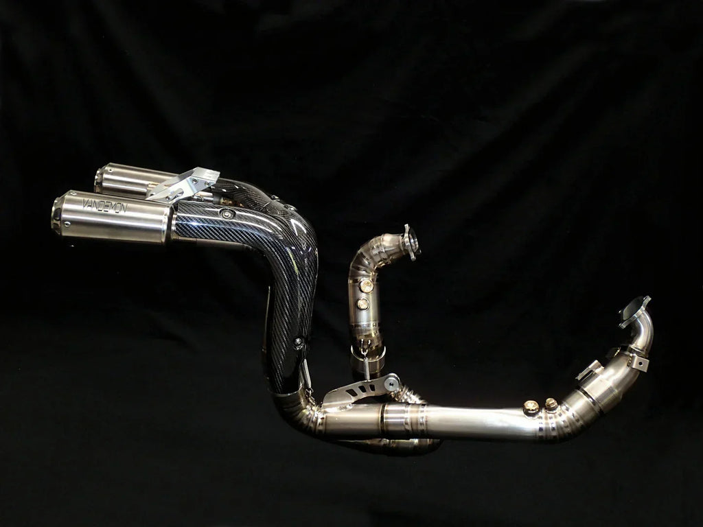 Vandemon  Ducati Panigale 1199, 1199S, 1299S, 1299 SP & R  2011-18 Titanium High Mount Exhaust System DUC129TIEXHMESA VA-36