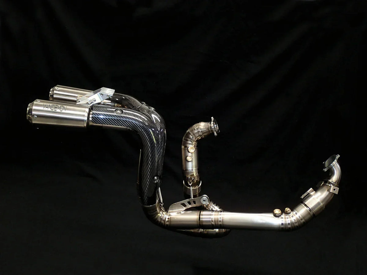 Vandemon  Ducati Panigale 1199, 1199S, 1299S, 1299 SP & R  2011-18 Titanium High Mount Exhaust System DUC129TIEXHMESA VA-36