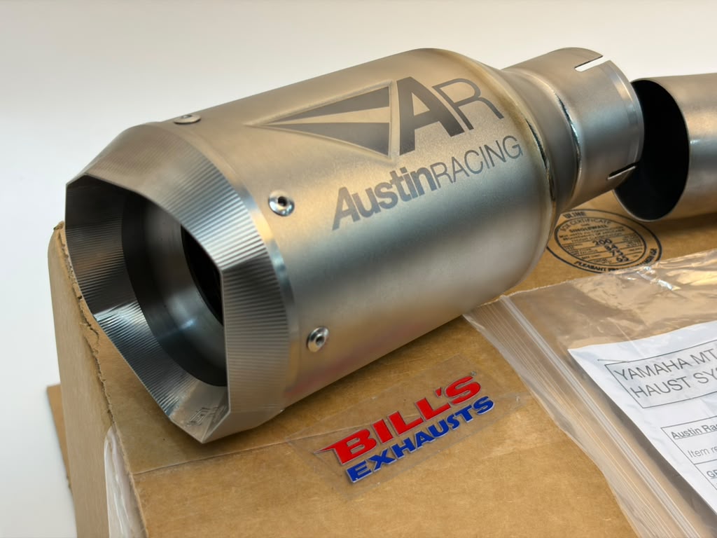 IN STOCK Austin Racing GP1R 2022 - 2025 Yamaha MT10/FZ10 Belly Exit De-Cat Race Exhaust Systems  AR71-3