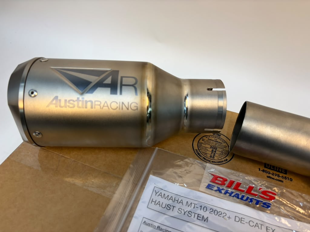 IN STOCK Austin Racing GP1R 2022 - 2025 Yamaha MT10/FZ10 Belly Exit De-Cat Race Exhaust Systems  AR71-3