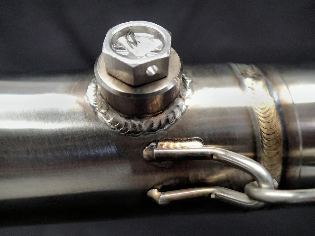 Vandemon  Yamaha YZF-R3 MT-03 YZF-R25 Vandemon Stainless Steel Headers, Titanium Muffler YAMAR300EXHSSBRA VA-83