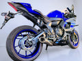 Vandemon Yamaha YZF R7 Vandemon Titanium Slash Cut Exhaust System YAMAR7MT07TIEXHA VA-168