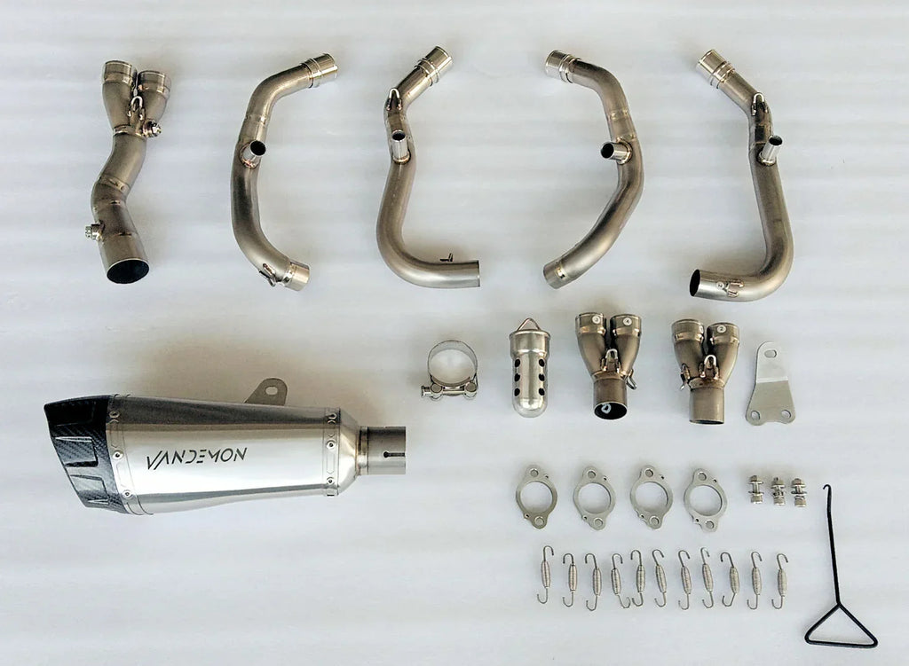 Vandemon Titanium Low Mount Exhaust System  ZX4R-ZX4RR  2023- 2025 KAWAZX4RTILMEXHA VA-76