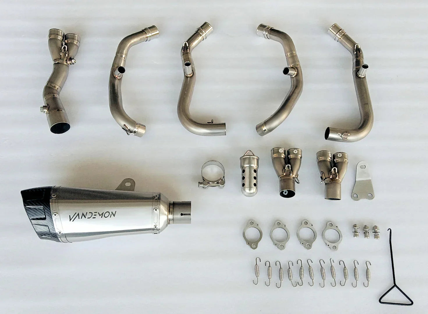 Vandemon Titanium Low Mount Exhaust System  ZX4R-ZX4RR  2023- 2025 KAWAZX4RTILMEXHA VA-76