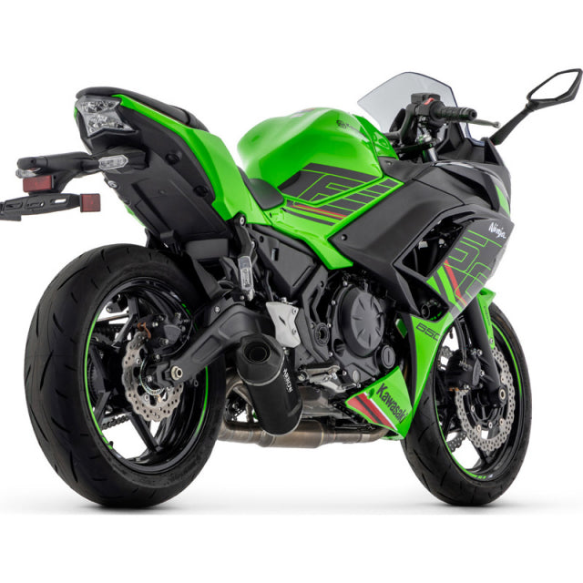 Arrow 71965AKN Indy Race EVO Full Exhaust, Aluminium Dark for Kawasaki Ninja 650/Z650 2024-2026
