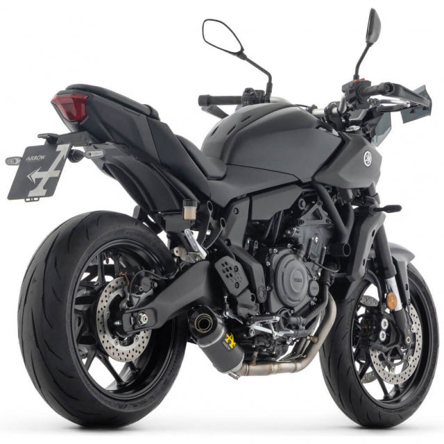 Arrow 71095AKN Thunder Full Exhaust, Aluminum Dark for Yamaha MT-07 25-26