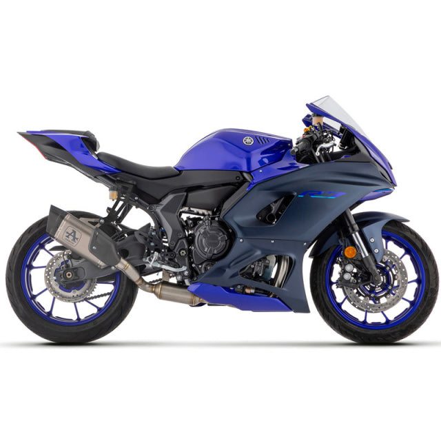 71231PTZ Arrow Exhaust  Competition Full Exhaust, Titanium with Stainless for Yamaha YZF-R7 21-25