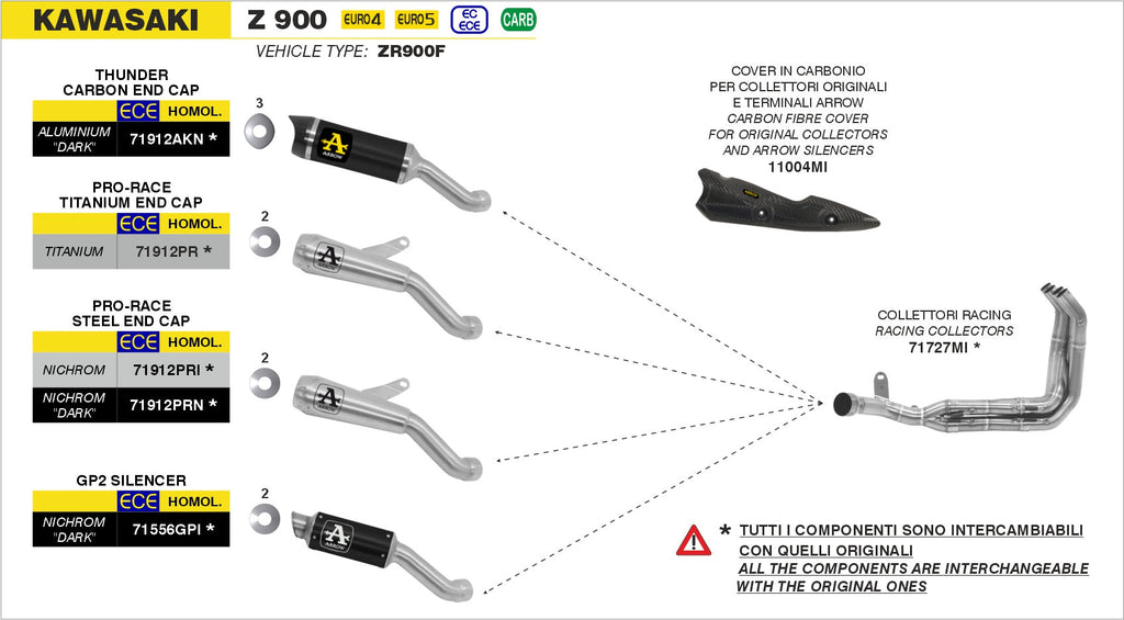 Arrow 71727MI stainless-steel racing headers