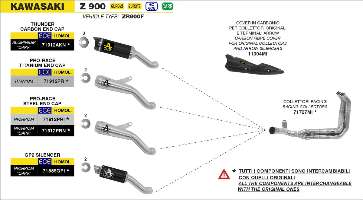 Arrow 71727MI stainless-steel racing headers