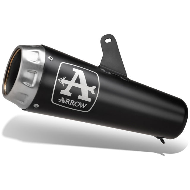 Arrow 71974PRN Pro-Race Slip-on Exhaust, Nichrome Dark for Triumph Scrambler 400/Speed 400 24 26