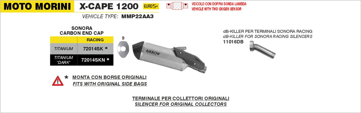 Arrow 72014SKN exhaust