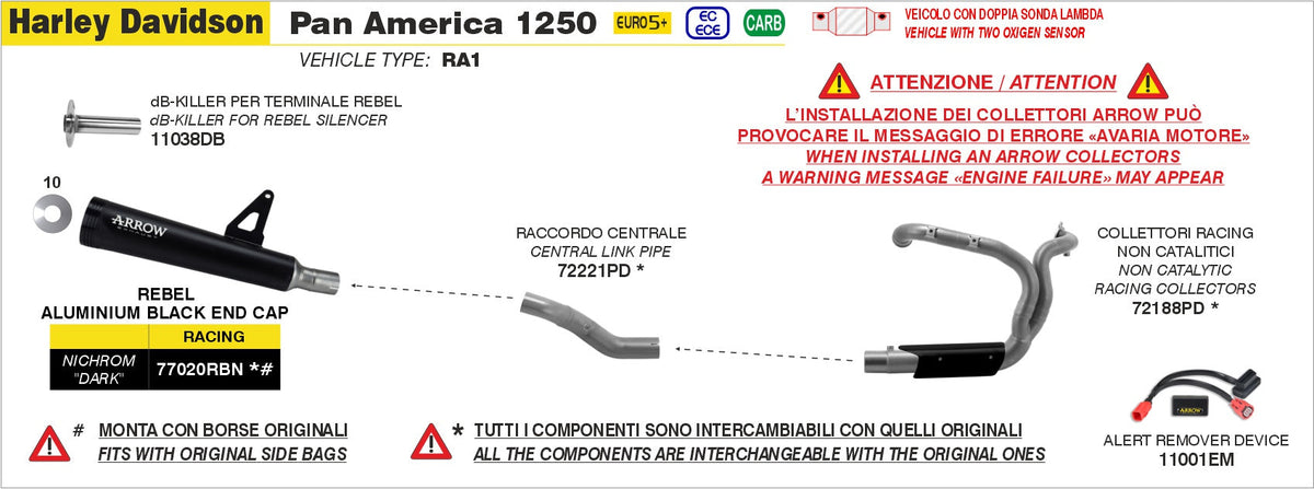 Arrow 72221PD exhaust component