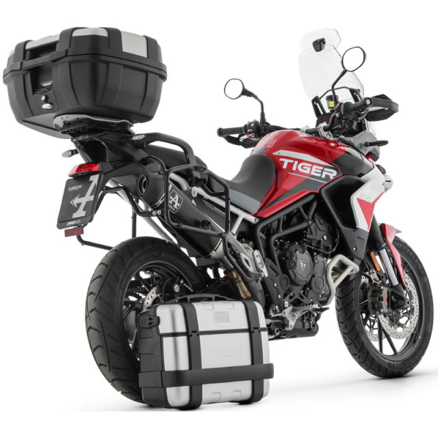 72505VAN Arrow Veloce Homologated Slip-on Exhaust for sidebags for Tiger 850 20-24 /900 20-23