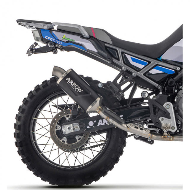 ARROW CF-Moto Ibex 450 2025-2026 Indy Race EVO Aluminium Dark Slip On With Steel End Cap 72655AON