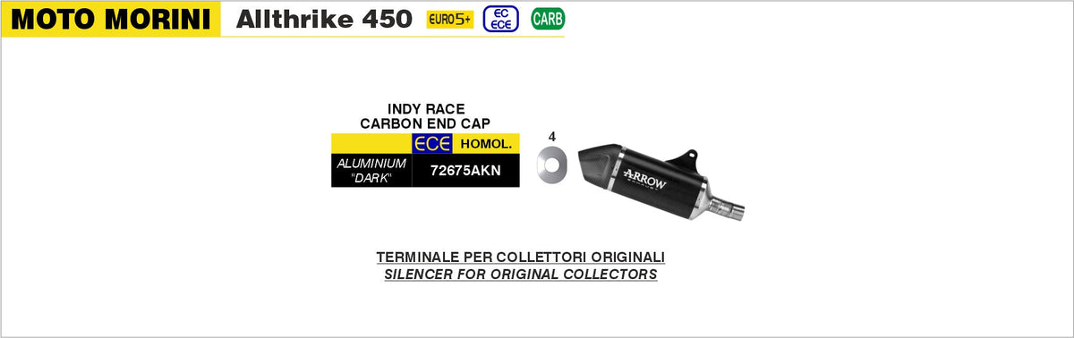 Arrow 72675AKN Indy Race slip-on