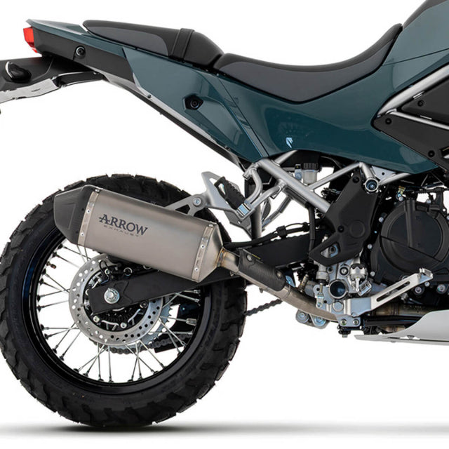 72678PK Arrow Explorer Slip-on Exhaust, Titanium for Kawasaki KLE500 2026
