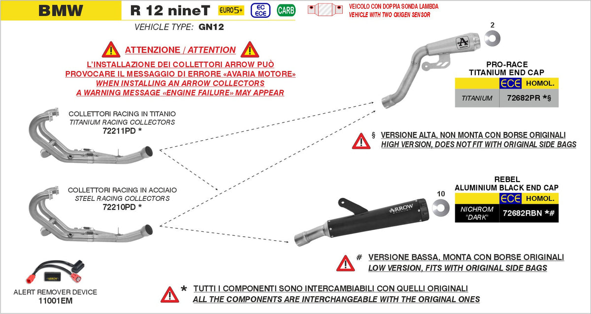 Arrow 72682PR exhaust component